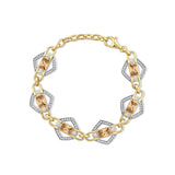 Elodie Amber Crystal Bracelet