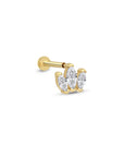 14 Ayar Altın Floris Piercing