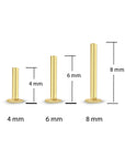 14K Gold Drop Piercing