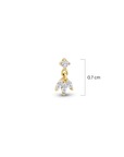 14 Ayar Altın Çan Çiçeği Gold Piercing