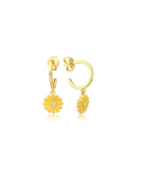 14K Gold Dicle Daisy Earring