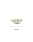 14K Gold Sun Piercing