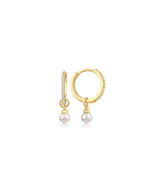 Pear Line Glow Earring