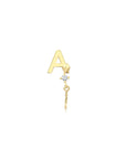 14K Gold Harf Tragus Piercing