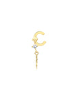 14K Gold Harf Tragus Piercing