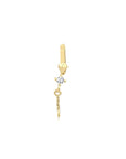 14K Gold Harf Tragus Piercing