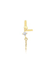 14K Gold Harf Tragus Piercing