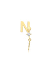 14K Gold Harf Tragus Piercing