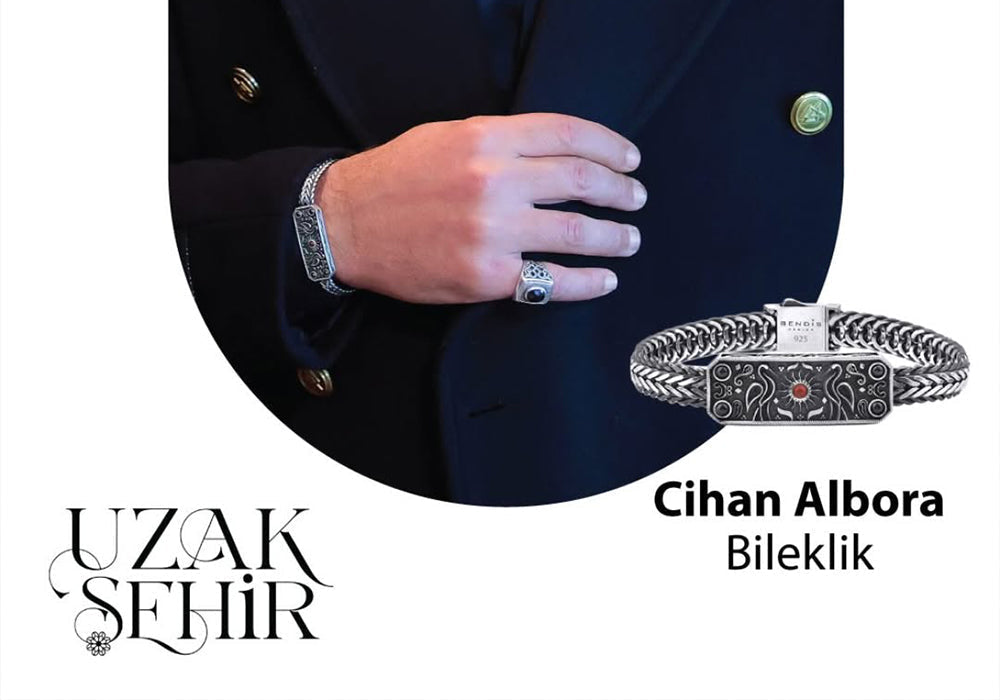 Uzak Şehir Dizisinden İlham Alan Özel Tasarım Gümüş Bileklik