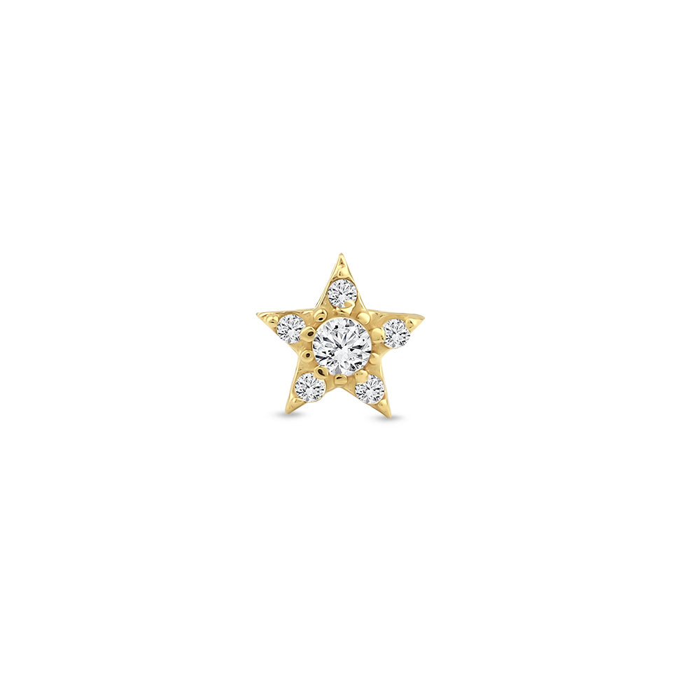 14 Ayar Altın Star Muse Piercing
