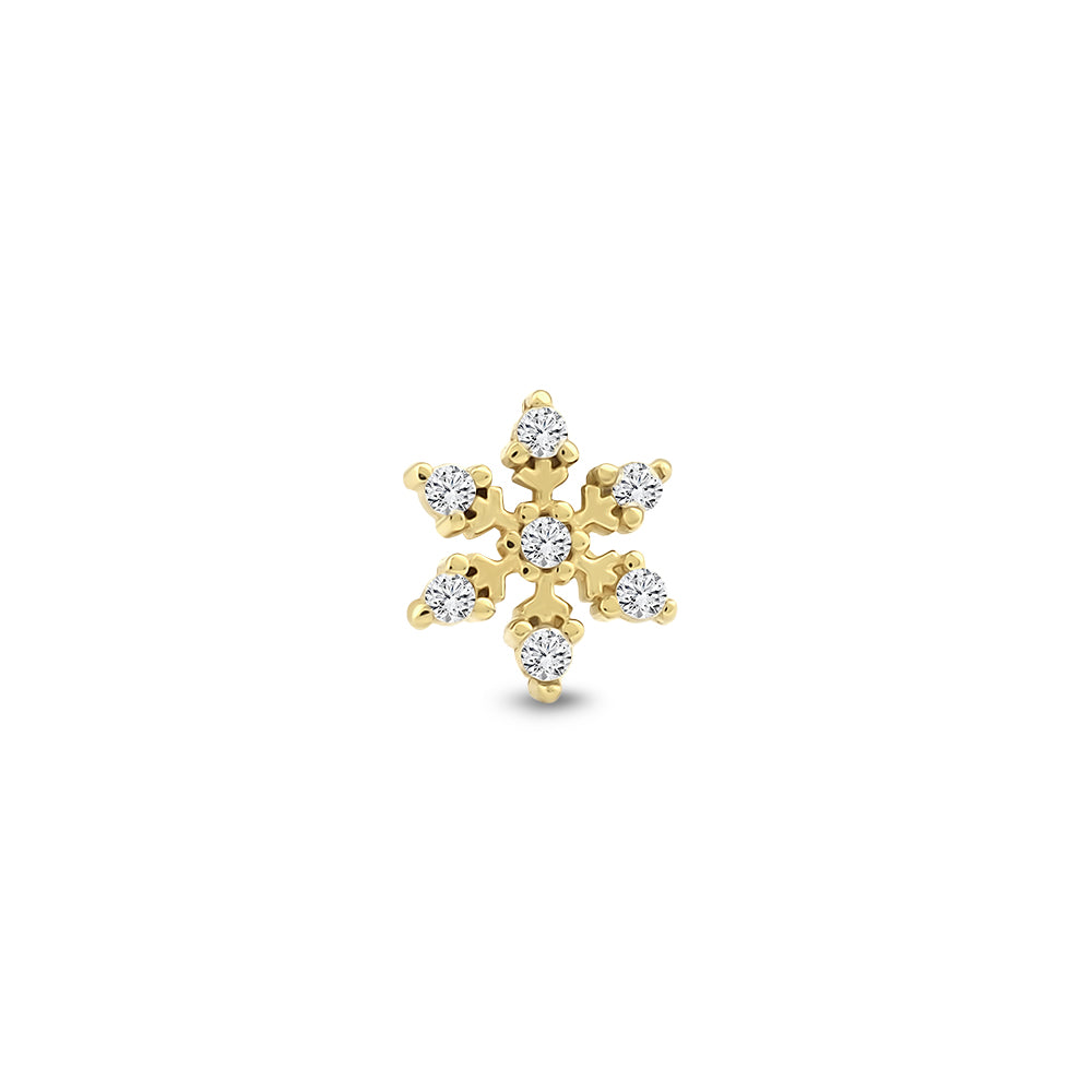 14 Ayar Altın Ice and Star Piercing
