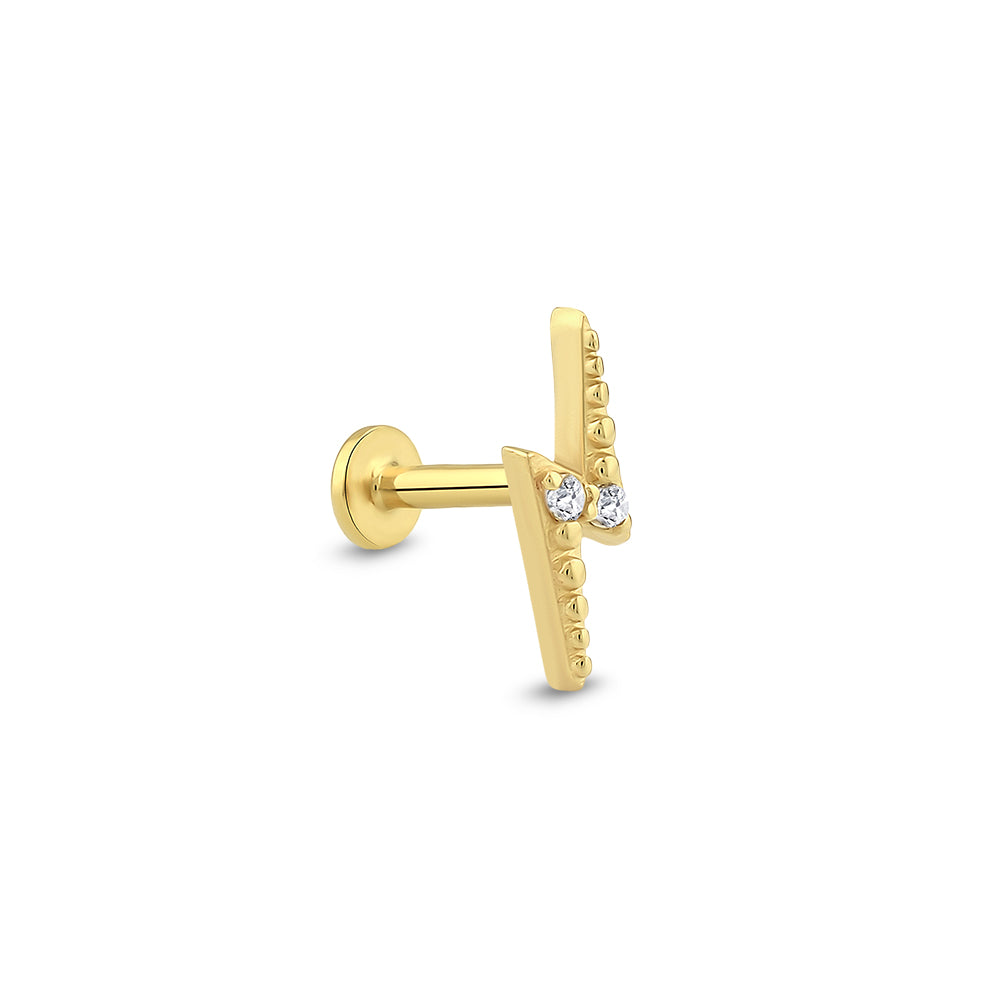 14 Ayar Altın Flash Piercing