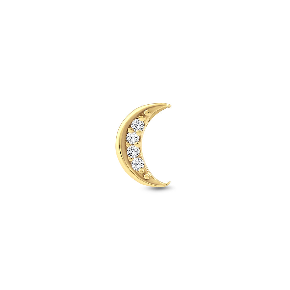 14 Ayar Altın Moonlit Piercing