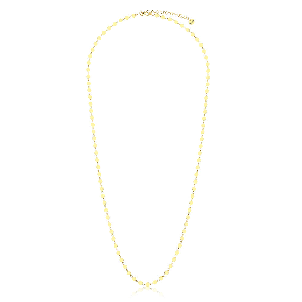 14K Gold Maxi Lumina Disc Necklace