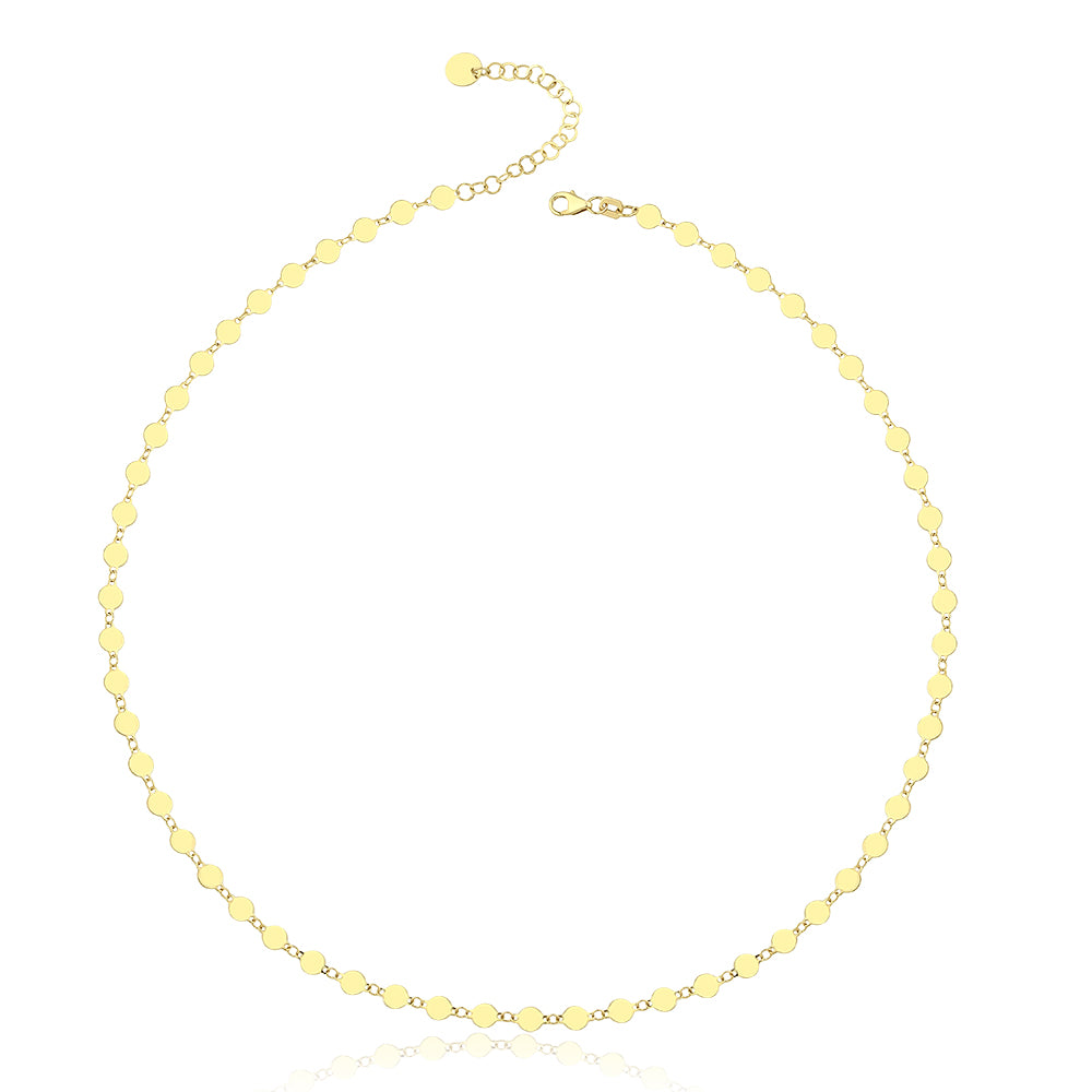 14K Gold Mini Lumina Disc Necklace
