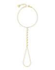 14K Gold Lumina Disc Hand Bracelet