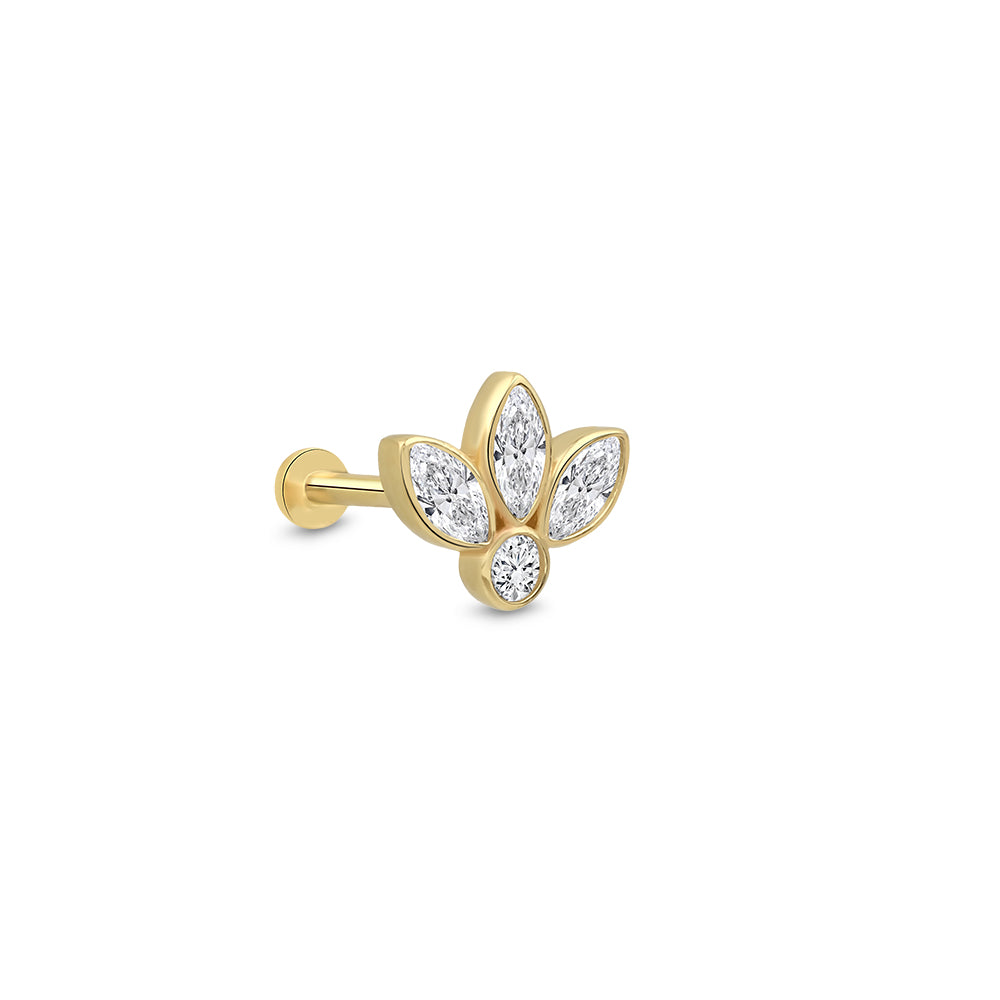 14 Ayar Altın Trina Piercing