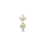 14 Ayar Altın Heart Charm Piercing