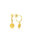 14K Gold Dicle Daisy Earring