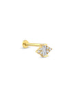 14K Gold Fiyonk Piercing