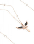 Double Wing Sword Necklace