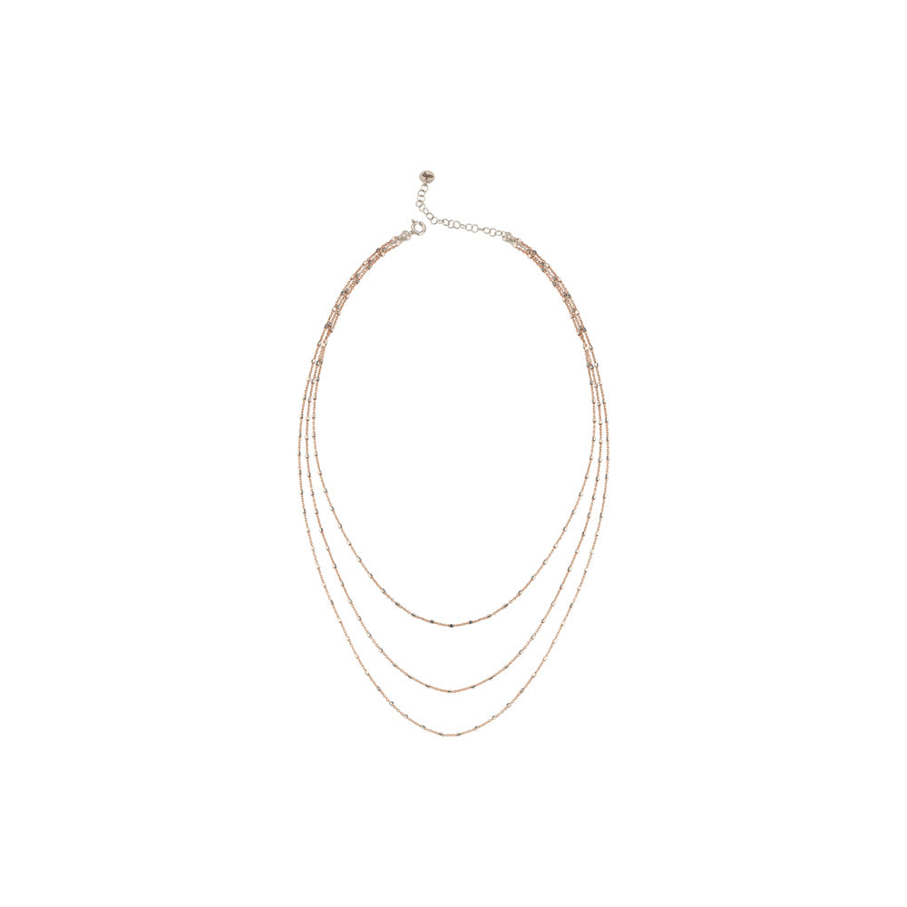 Katmer Mirrored Triple Necklace Short