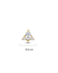 14K Gold Cristal Piercing