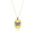 Leyla Butterfly Necklace Gold