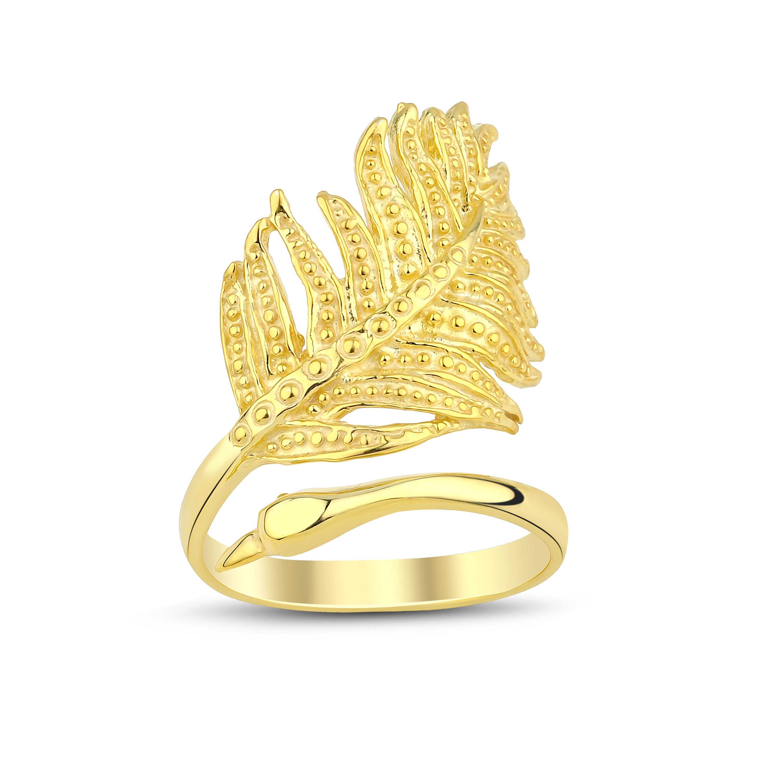Swan Ring Gold