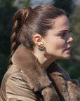 Matte Fan Earrings