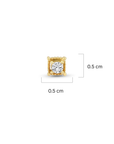 14K Gold Solitaire Piercing