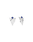 Enamel Triangle Earrings