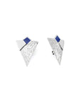 Enamel Triangle Earrings