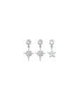 Triple Star Earrings