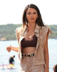 14K Gold Maxi Lumina Disc Necklace