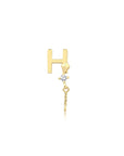 14K Gold Harf Tragus Piercing