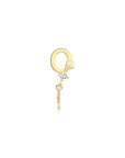 14K Gold Harf Tragus Piercing