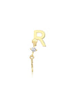 14K Gold Harf Tragus Piercing